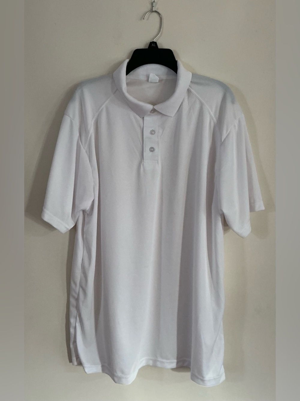 Classic Men's White Polo Shirt From C2 Sport Size XL Polyester Microfiber New